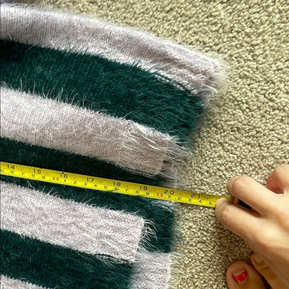 Blank NYC Striped Sweater - Green and Purple - Picture 5 of 8